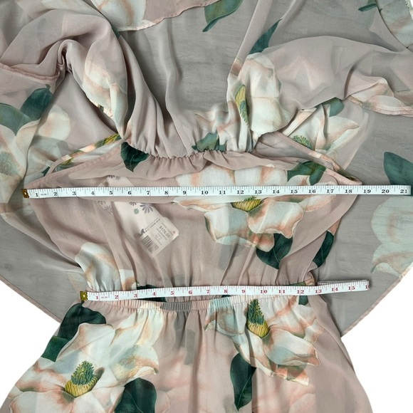 Show Me Your MuMu Blush Floral Off-Shoulder Romper - Picture 13 of 14